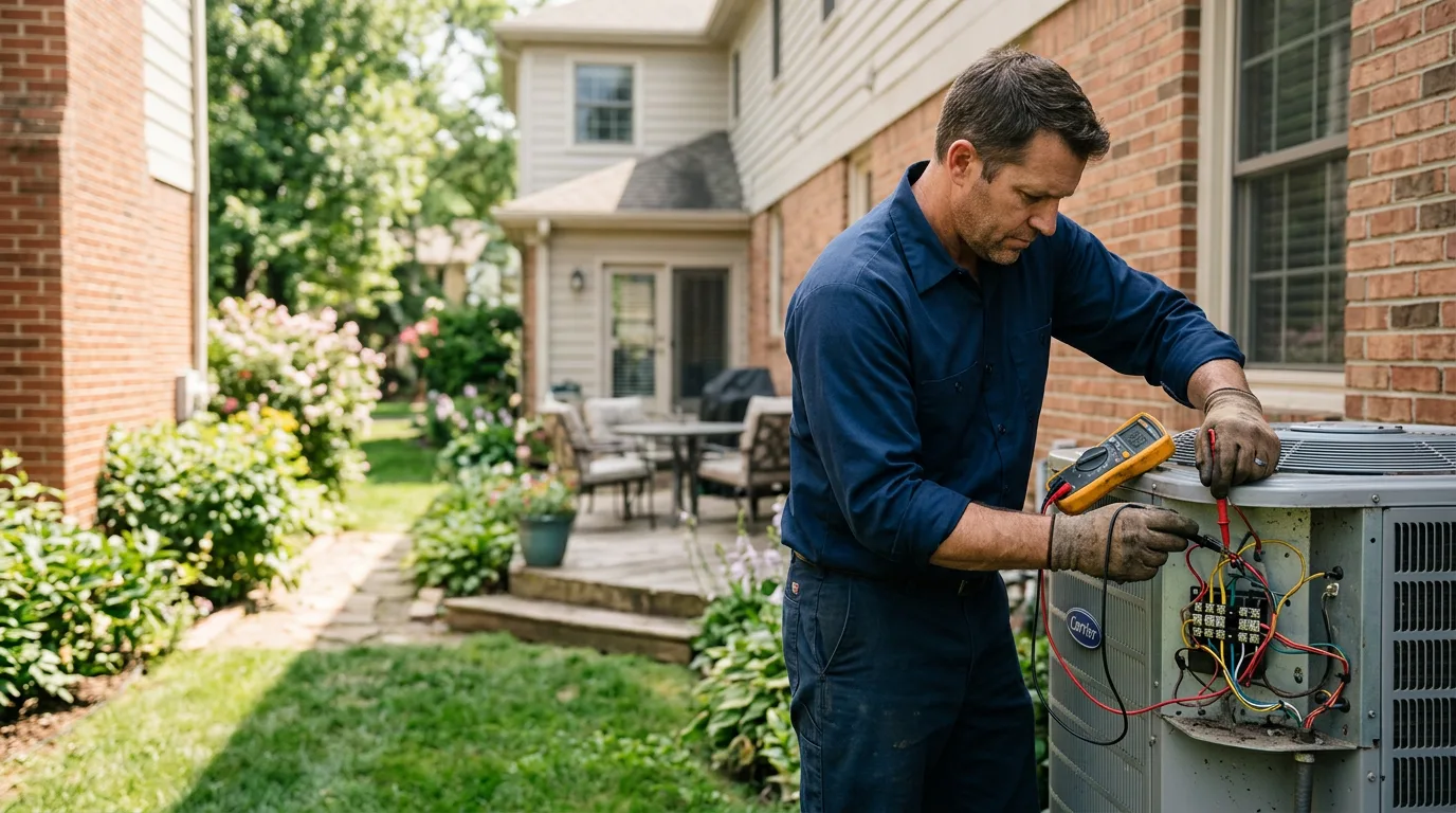 HVAC technician working near Quitaque, TX